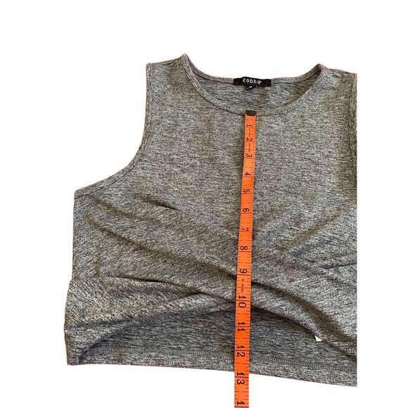 Zobha Twist Front Wide Strap Cropped Tank Top Sexy Lounge Casual - Picture 8 of 10